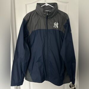 Columbia New York Yankees Men's Navy and Gray Windbreaker